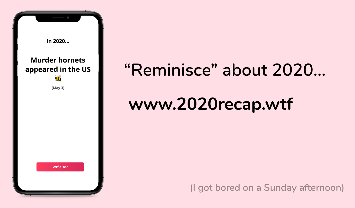 Reminisce about 2020
